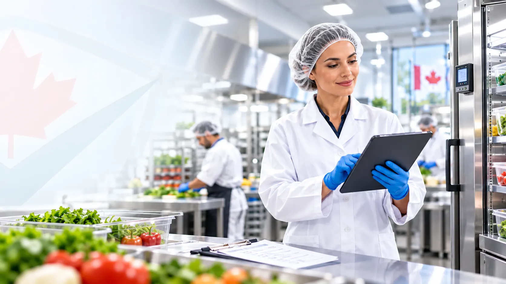 Food safety consultation in a food production setting